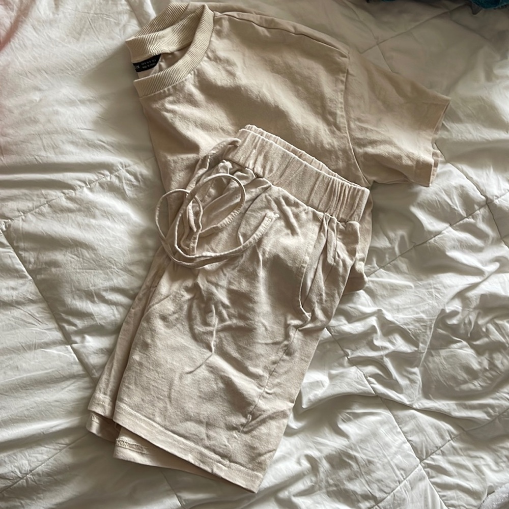 matching set, cream color, never worn